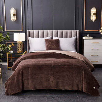 Плед искусственный мех Sofi De Marko Антуан кофе