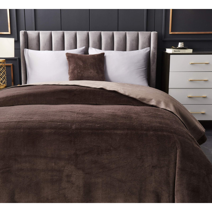 Плед искусственный мех Sofi De Marko Антуан кофе