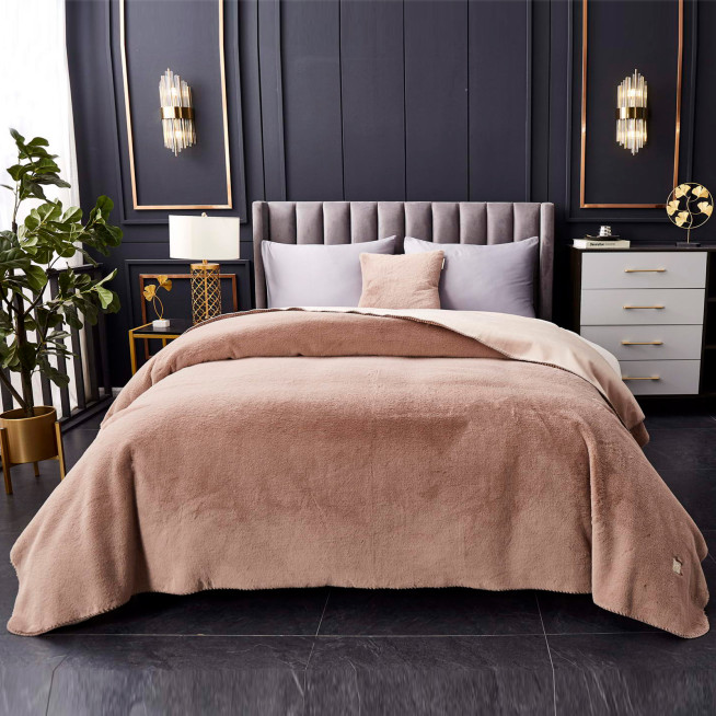 Плед искусственный мех Sofi De Marko Антуан мокко