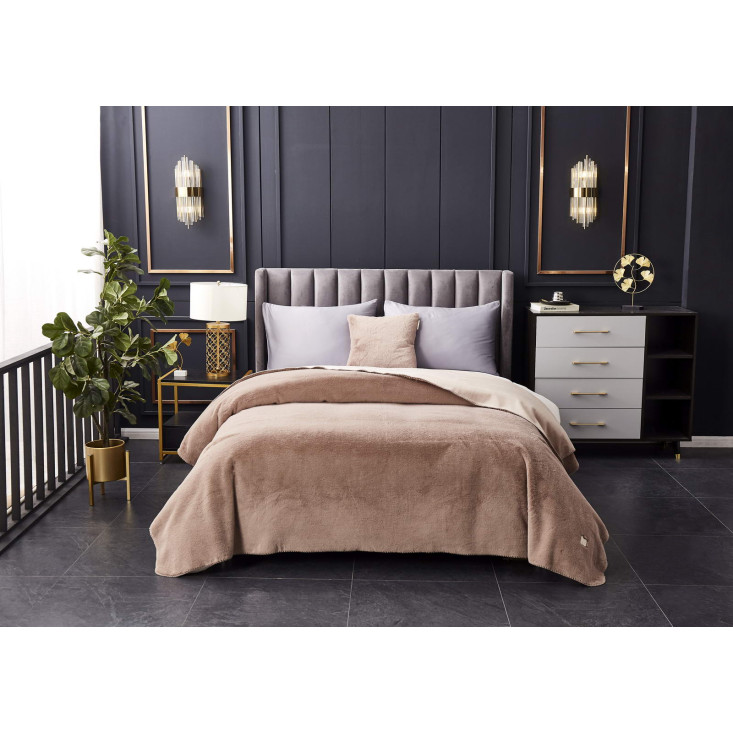 Плед искусственный мех Sofi De Marko Антуан мокко