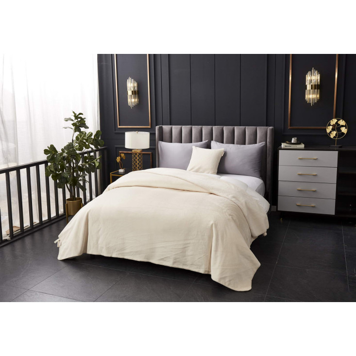 Плед искусственный мех Sofi De Marko Антуан молоко