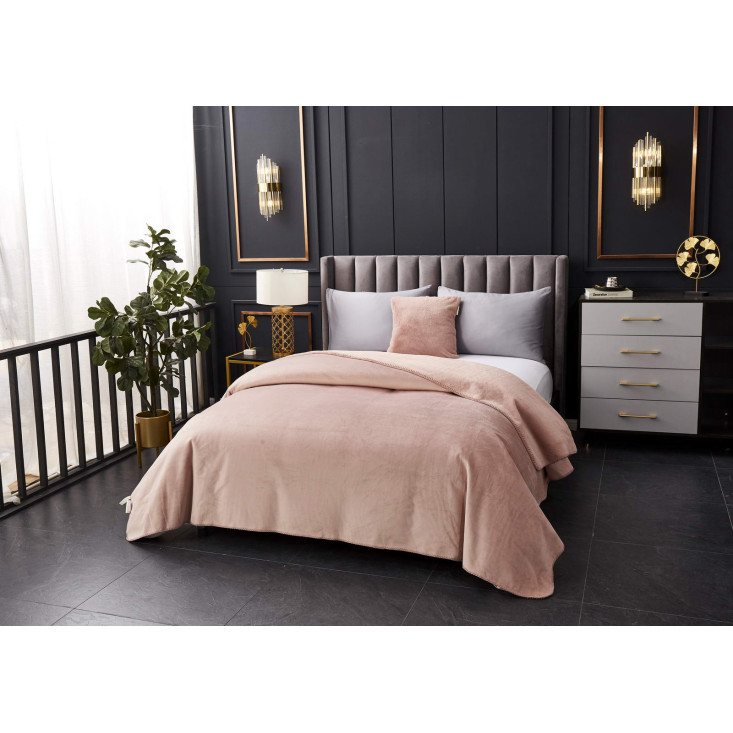 Плед искусственный мех Sofi De Marko Антуан пудра