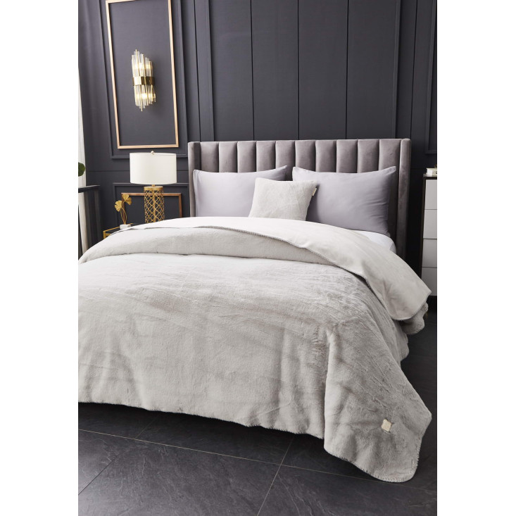 Плед искусственный мех Sofi De Marko Антуан серый