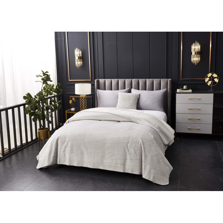 Плед искусственный мех Sofi De Marko Антуан серый