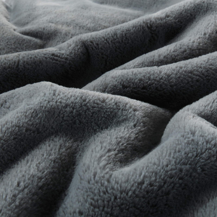 Плед искусственный мех Sofi De Marko Аурелия антрацит