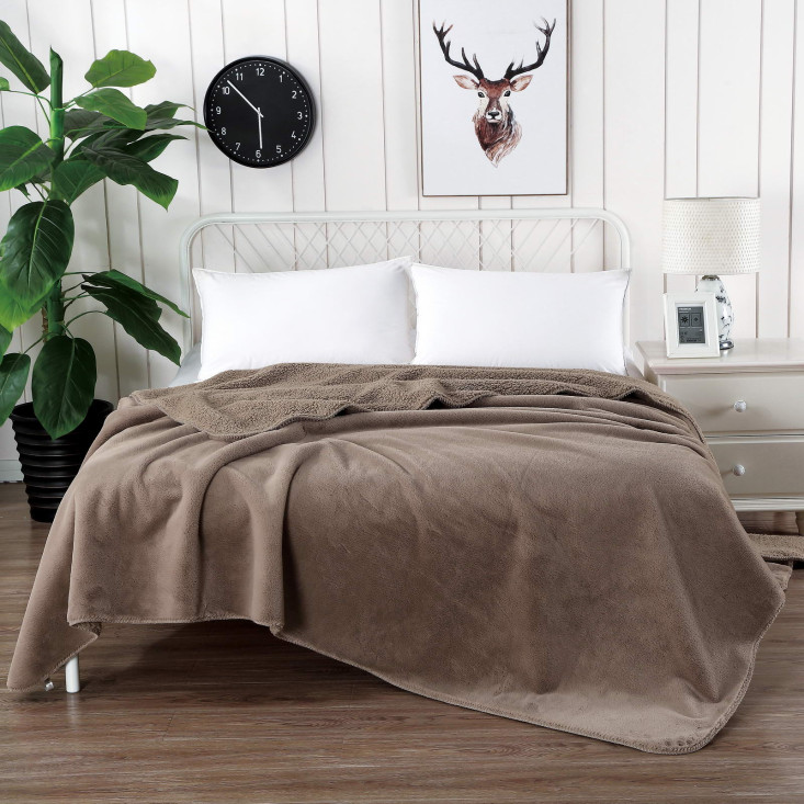 Плед искусственный мех Sofi De Marko Аурелия беж