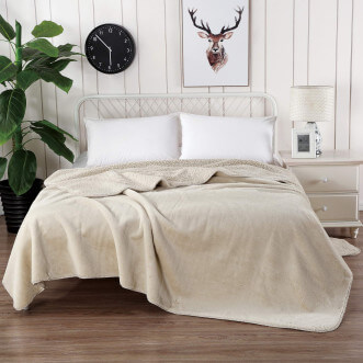 Плед искусственный мех Sofi De Marko Аурелия кремовый отзывы