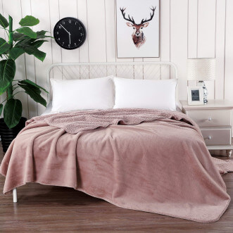 Плед искусственный мех Sofi De Marko Аурелия пудра отзывы