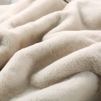 Плед искусственный мех Sofi De Marko Аурелия светло бежевый - купить по низким ценам в Lux-Postel.com