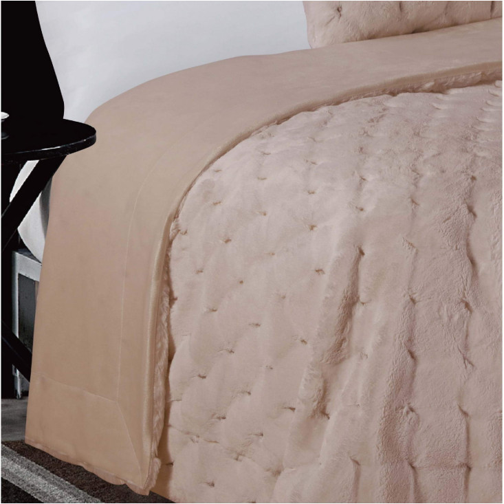 Плед искусственный мех Sofi De Marko Бернард беж - купить по низким ценам в Lux-Postel.com