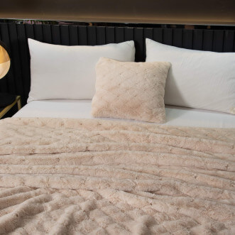 Плед искусственный мех Sofi De Marko Бернард крем отзывы