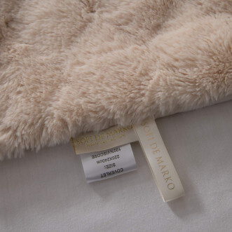 Плед искусственный мех Sofi De Marko Бернард крем - купить по низким ценам в Lux-Postel.com