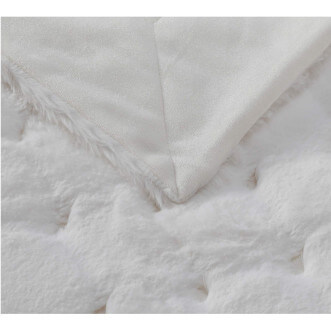 Плед искусственный мех Sofi De Marko Бернард молоко - купить по низким ценам в Lux-Postel.com