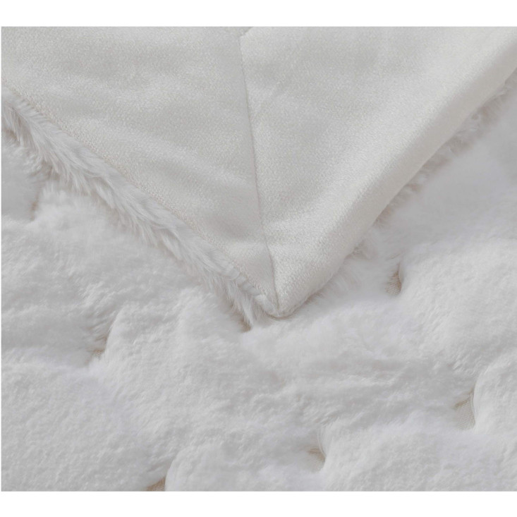 Плед искусственный мех Sofi De Marko Бернард молоко