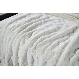 Плед искусственный мех Sofi De Marko Бернард молоко отзывы