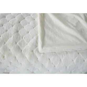 Плед искусственный мех Sofi De Marko Бернард молоко фото