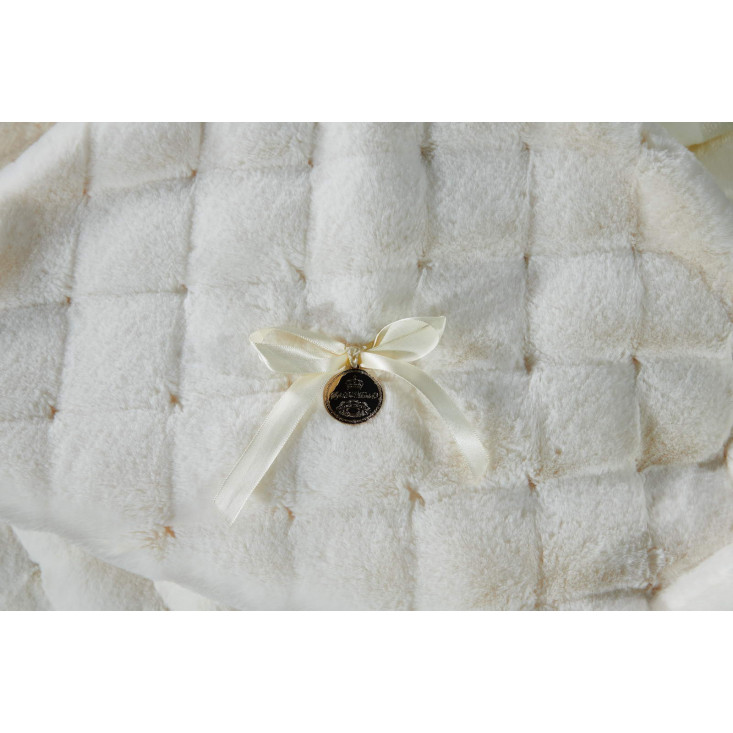 Плед искусственный мех Sofi De Marko Бернард молоко