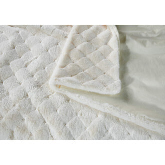 Плед искусственный мех Sofi De Marko Бернард молоко - купить по низким ценам в Lux-Postel.com