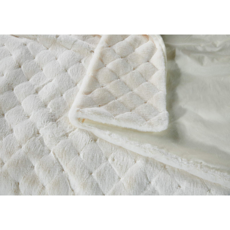 Плед искусственный мех Sofi De Marko Бернард молоко