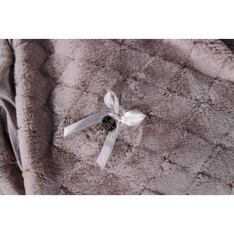 Плед искусственный мех Sofi De Marko Бернард пудра - купить по низким ценам в Lux-Postel.com