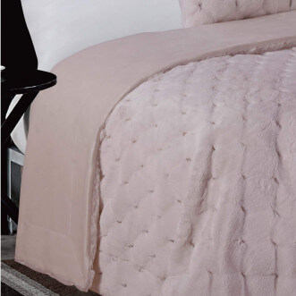 Плед искусственный мех Sofi De Marko Бернард пудра - купить по низким ценам в Lux-Postel.com