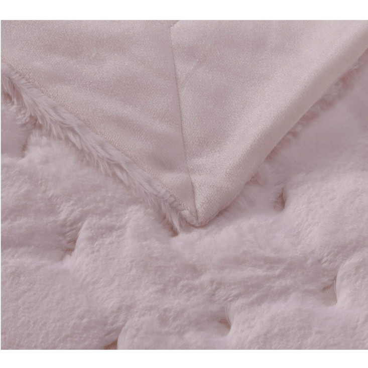 Плед искусственный мех Sofi De Marko Бернард пудра - купить по низким ценам в Lux-Postel.com