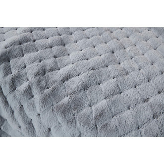 Плед искусственный мех Sofi De Marko Бернард светло серый - купить по низким ценам в Lux-Postel.com