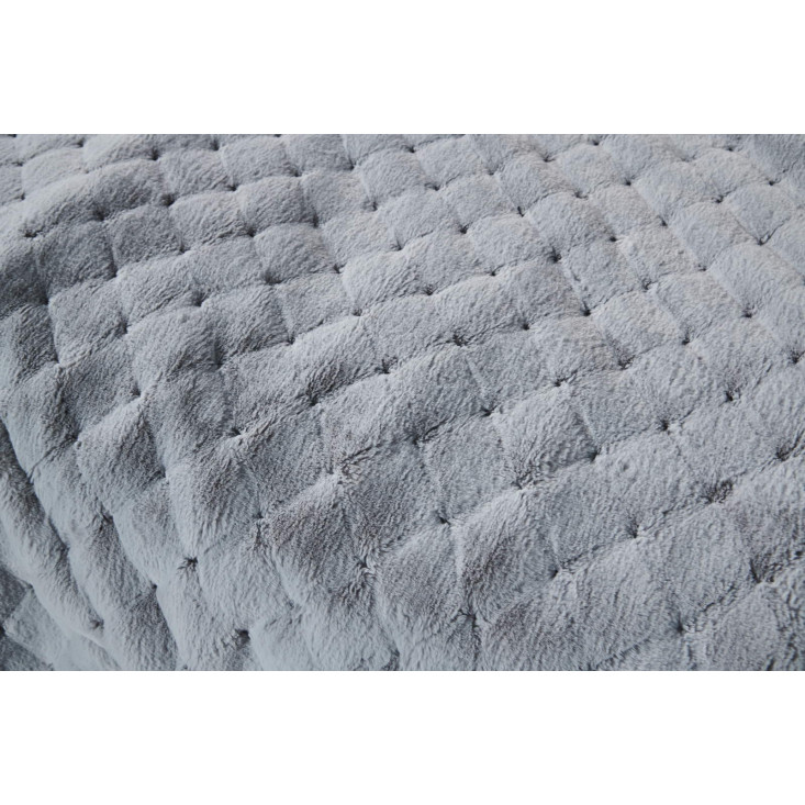 Плед искусственный мех Sofi De Marko Бернард светло серый