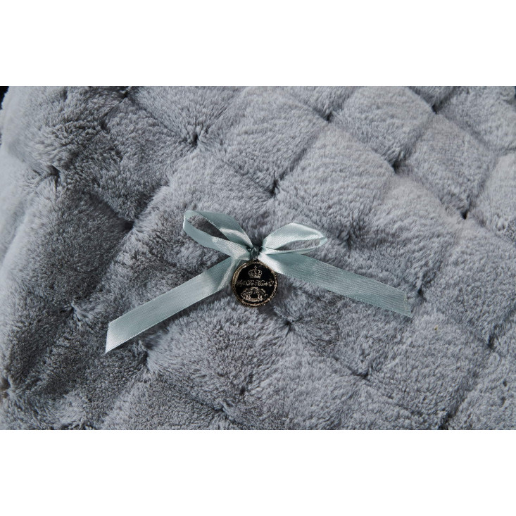 Плед искусственный мех Sofi De Marko Бернард светло серый