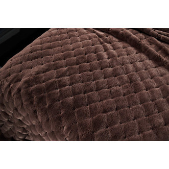 Плед искусственный мех Sofi De Marko Бернард шоколад - купить по низким ценам в Lux-Postel.com