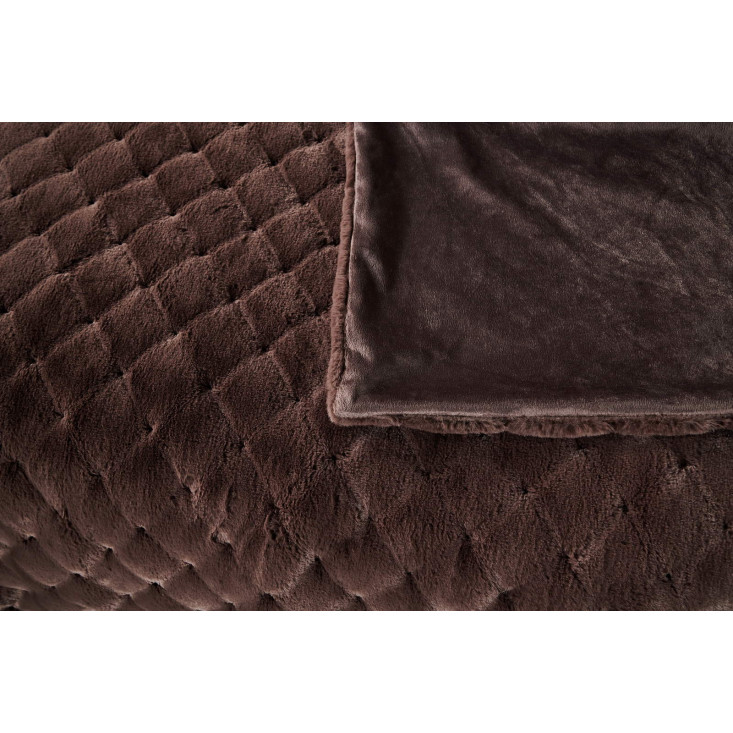 Плед искусственный мех Sofi De Marko Бернард шоколад