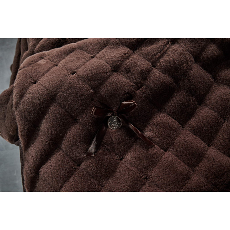 Плед искусственный мех Sofi De Marko Бернард шоколад