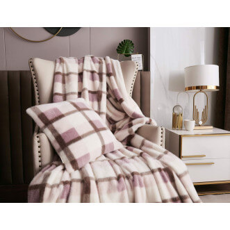 Плед искусственный мех Sofi De Marko Берри пепельная роза описание