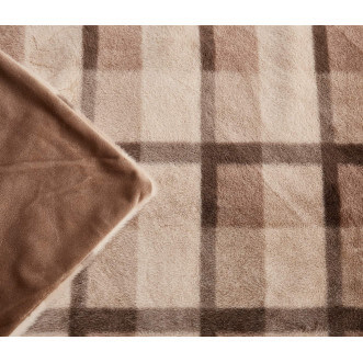 Плед искусственный мех Sofi De Marko Берри бежевый