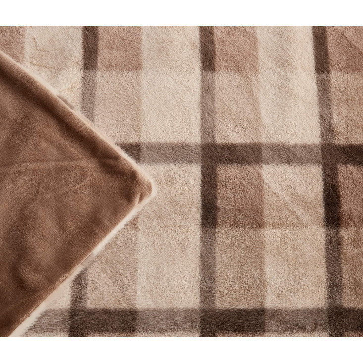 Плед искусственный мех Sofi De Marko Берри бежевый