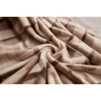 Плед искусственный мех Sofi De Marko Берри бежевый