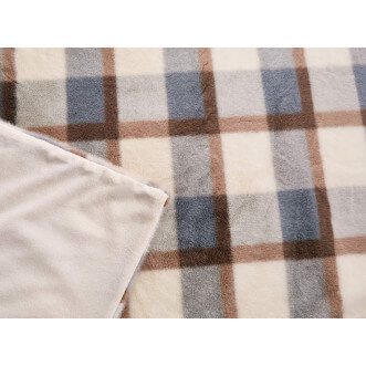 Плед искусственный мех Sofi De Marko Берри голубой - купить по низким ценам в Lux-Postel.com