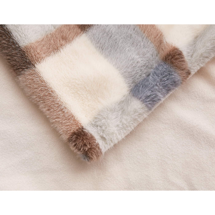 Плед искусственный мех Sofi De Marko Берри голубой