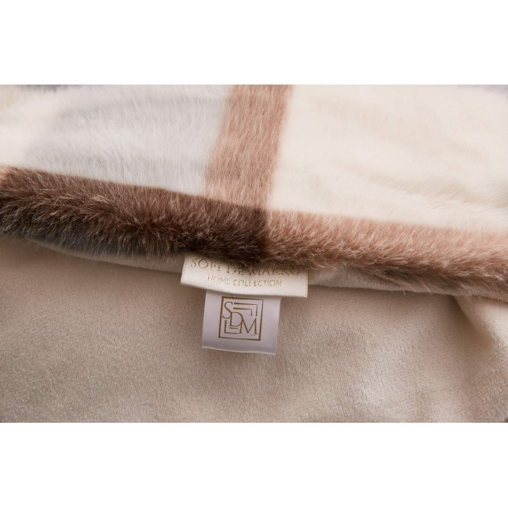 Плед искусственный мех Sofi De Marko Берри голубой