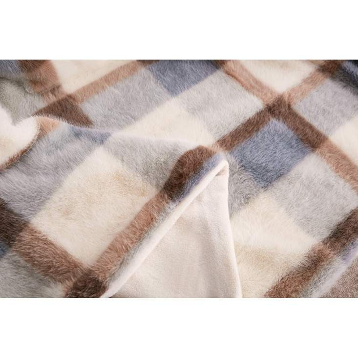 Плед искусственный мех Sofi De Marko Берри голубой