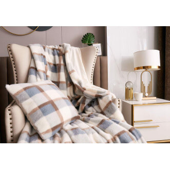 Плед искусственный мех Sofi De Marko Берри голубой отзывы