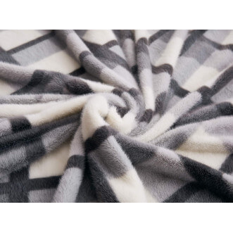 Плед искусственный мех Sofi De Marko Берри серый