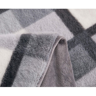 Плед искусственный мех Sofi De Marko Берри серый