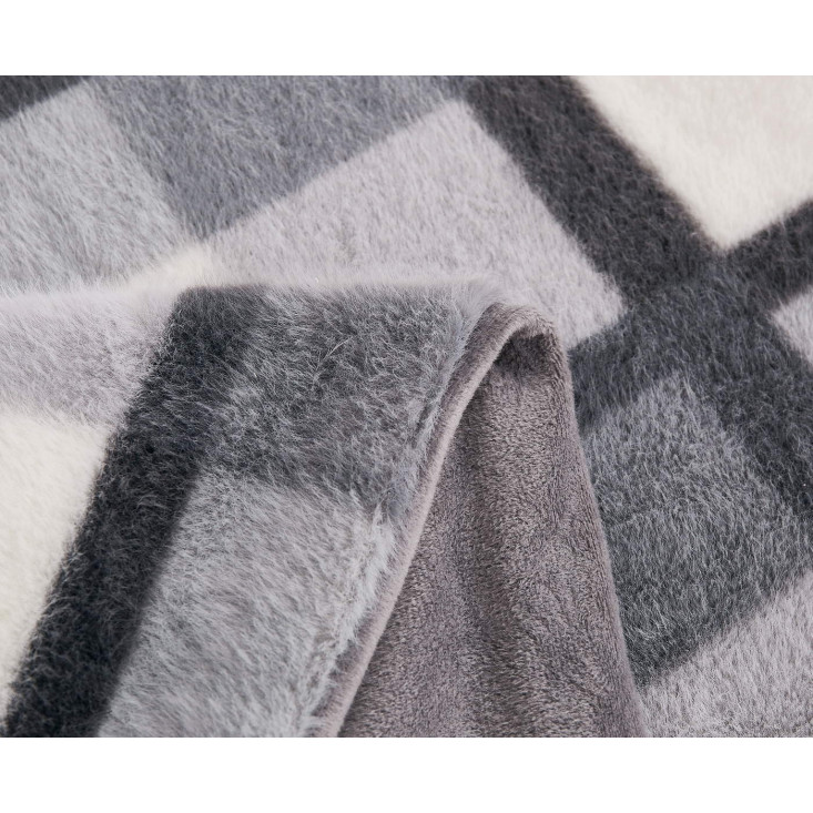 Плед искусственный мех Sofi De Marko Берри серый