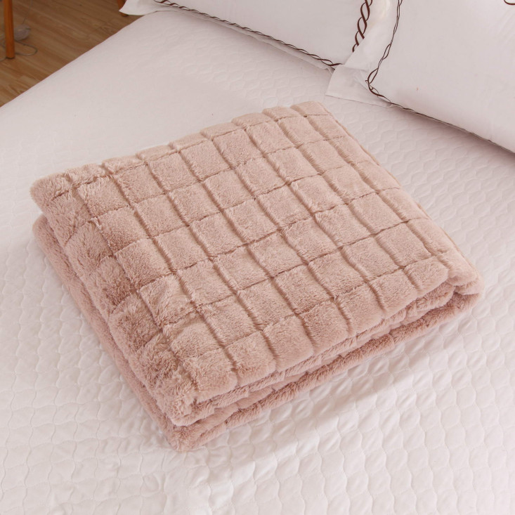 Плед искусственный мех Sofi De Marko Мадлен беж