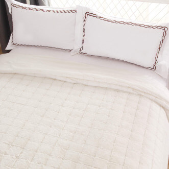 Плед искусственный мех Sofi De Marko Мадлен белый