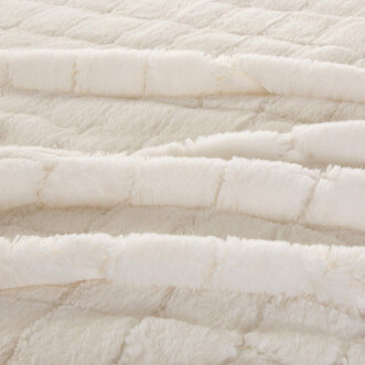 Плед искусственный мех Sofi De Marko Мадлен белый