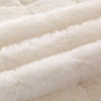 Плед искусственный мех Sofi De Marko Мадлен белый