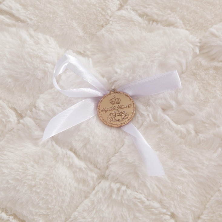 Плед искусственный мех Sofi De Marko Мадлен белый