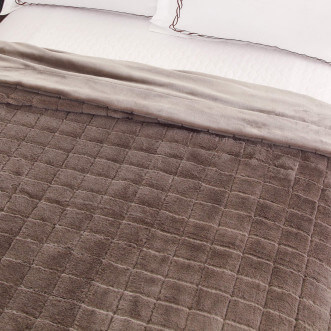 Плед искусственный мех Sofi De Marko Мадлен кофе